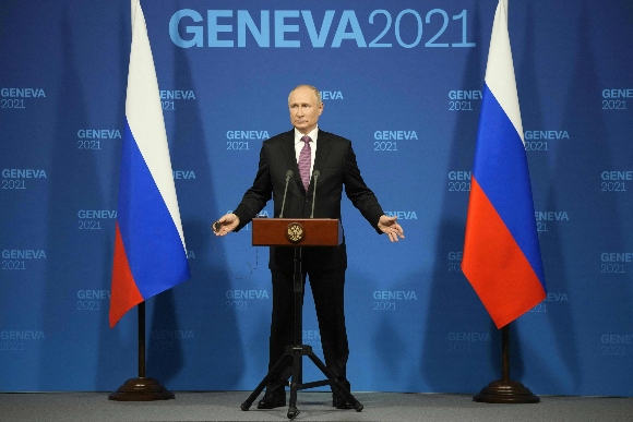 Russian President Vladimir Putin in Geneva