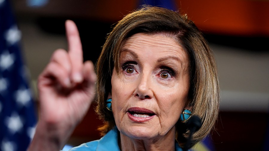 Speaker Nancy Pelosi (D-Calif.) addresses reporters during her weekly on-camera press conference on June 17