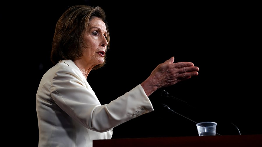 Speaker Nancy Pelosi (D-Calif.) addresses reporters during her weekly press conference on June 24