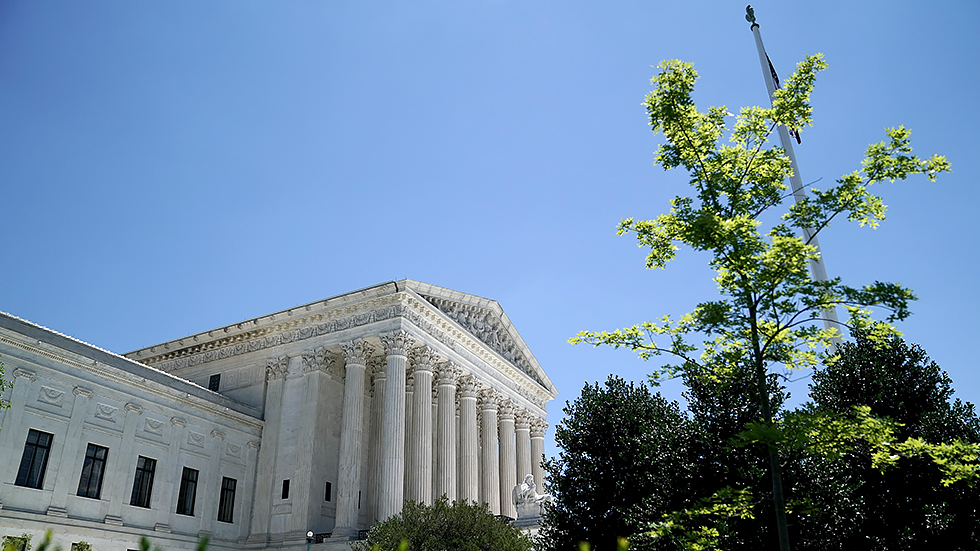 The Supreme Court in Washington, D.C., is seen on June 23                         