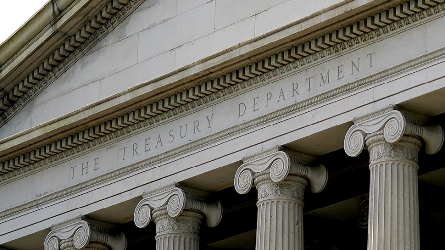 The Department of Treasury headquarters is seen in Washington, D.C., on June 3