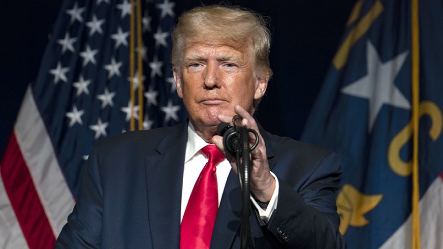 Former President Trump addresses the North Carolina Republican Party Convention on June 5