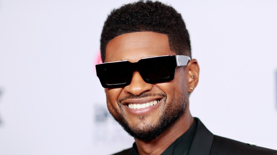 Host Usher attends the 2021 iHeartRadio Music Awards at the Dolby Theatre in Los Angeles.