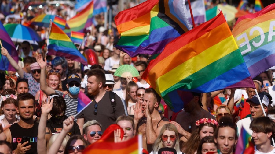 Thousands march for LGBTQ rights in Warsaw