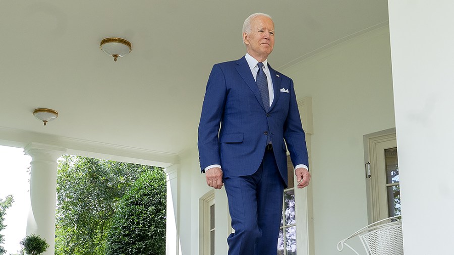 President Biden arrives to an event marking the 31st anniversary of the Americans with Disabilities Act in the Rose Garden of the White House on Monday, July 26, 2021