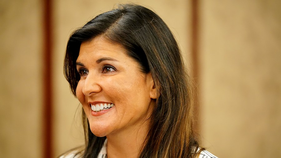 Nikki Haley greets members after addressing the Republican Study Committee luncheon on Wednesday, June 16, 2021 at the U.S. Capitol.