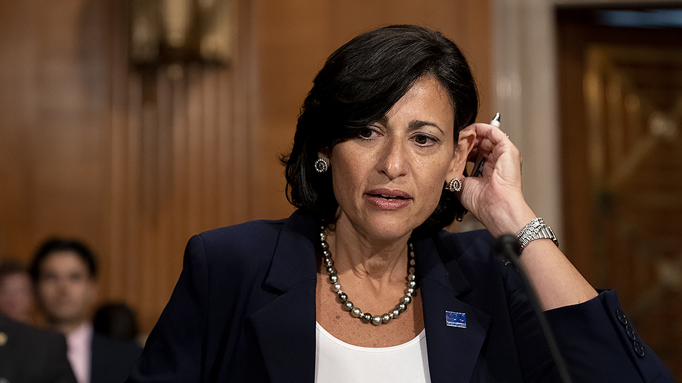 Rochelle Walensky, Director of the Centers for Disease Control and Prevention, arrives to a Senate Health, Education, Labor, and Pensions Committee hearing on Tuesday, July 20, 2021. 