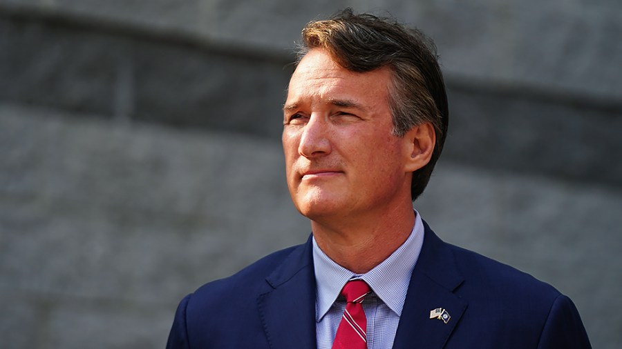 Virginia Republican gubernatorial candidate Glenn Youngkin is seen during an event Virginia Union University in Richmond, Va., on Thursday, July 29, 2021 to announce his proposed budget plan if elected