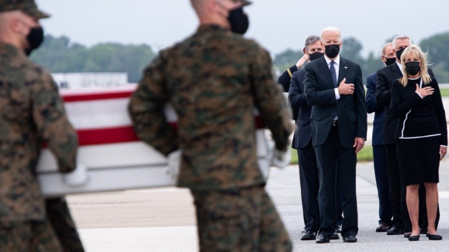 President Biden attends dignified transfer for service members killed in Kabul