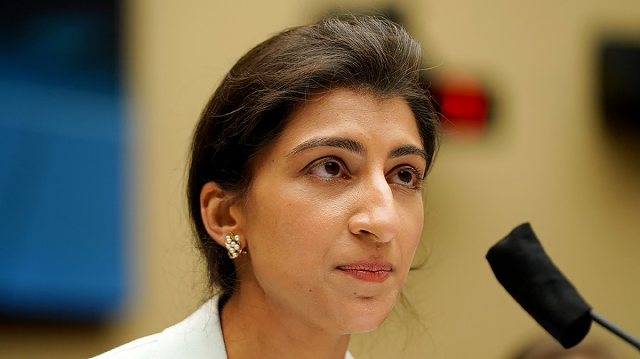 Chairwoman of the Federal Trade Commission Linda Khan is seen at a House Energy and Commerce Subcommittee to discuss legislation to modernize the FTC on Wednesday, July 28, 2021.