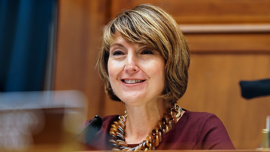 Rep. Cathy McMorris Rodgers (R-Wash.) makes an opening statement at a House Energy and Commerce Committee oversight hearing of the Federal Energy Regulatory Commission on Tuesday, July 27, 2021.