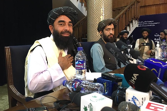 Taliban spokesperson Zabihullah Mujahid