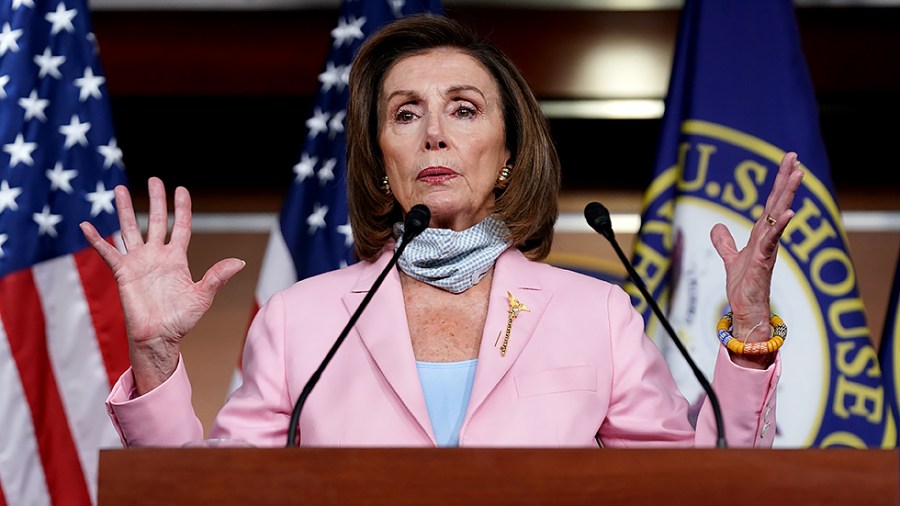 Speaker Nancy Pelosi (D-Calif.) answers questions on Afghanistan, the budget and the infrastructure bill during her weekly press conference on Wednesday, August 25, 2021.