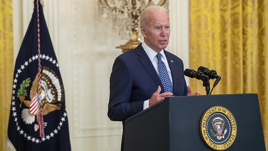 President Biden deliver remarks in honor of labor unions during an event in the East Room of the White House on Wednesday, September 8 2021.