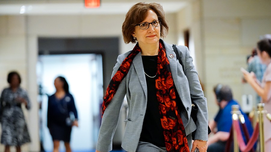 Rep. Suzanne Bonamici (D-Ore.) arrives for a closed-door House Democratic Caucus meeting on Tuesday, June 15, 2021.