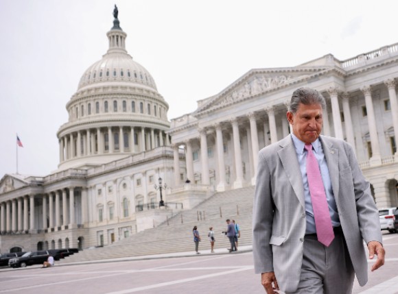 Manchin at the Capitol