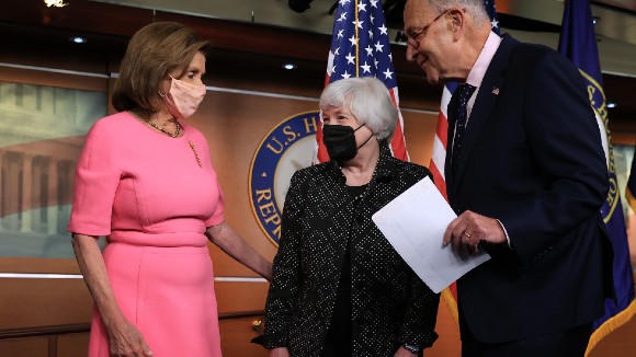 Pelosi, Yellen, Schumer