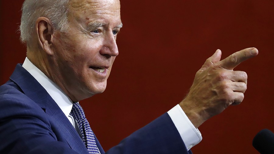 President Biden delivers remarks at NJ Transit Meadowlands Maintenance Complex in Newark, N.J. on Monday, October 25, 2021.