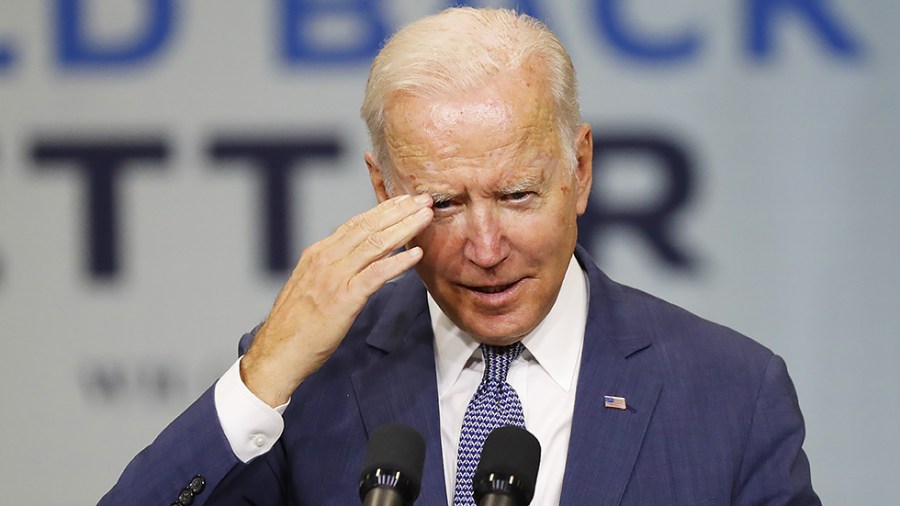 President Biden delivers remarks at NJ Transit Meadowlands Maintenance Complex in Newark, N.J. on Monday, October 25, 2021.