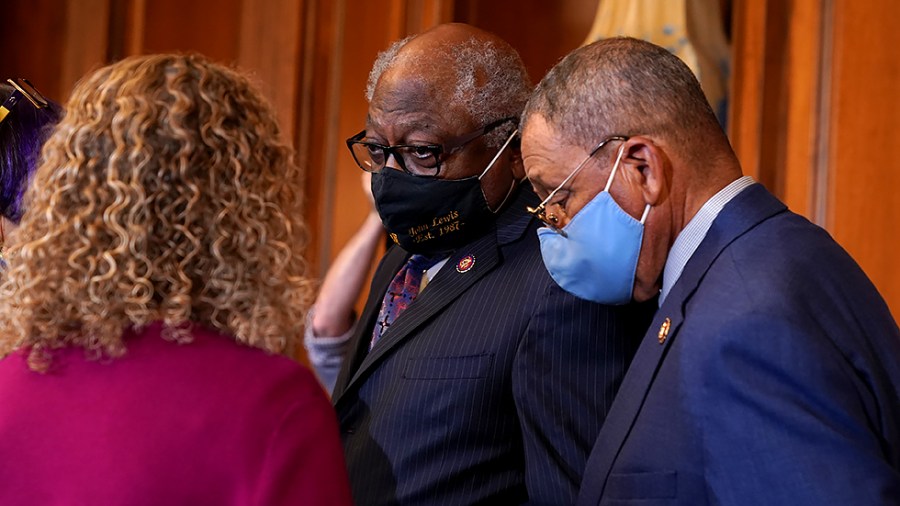 House Majority Whip James Clyburn (D-S.C.) is seen before an enrollment ceremony for the Extending Government Funding and Delivering Emergency Assistance Act on Thursday, September 30, 2021.