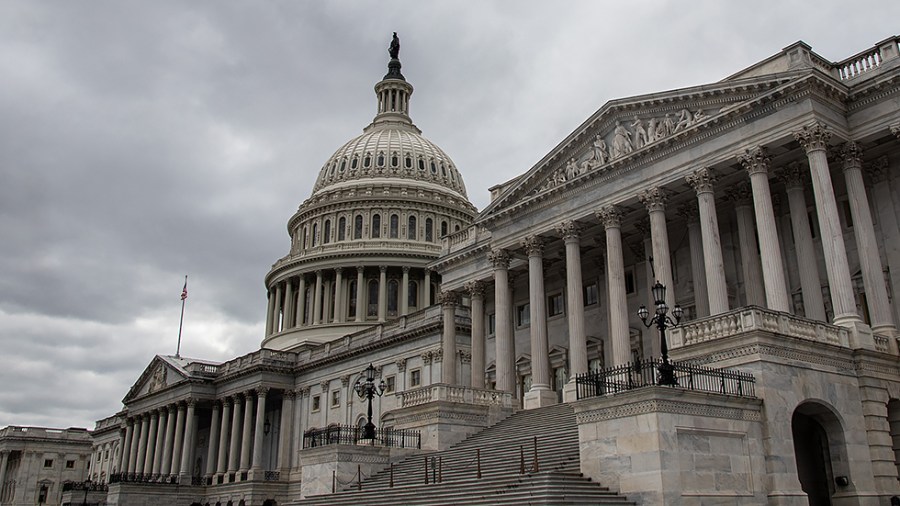 The Capitol is seen from the East Front Plaza on Thursday, October 28, 2021.