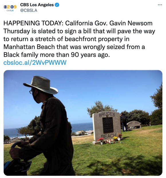 California beachfront property returned to Black family