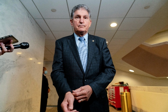 Sen. Joe Manchin, D-W.Va., a key holdout vote on President Joe Biden's domestic agenda