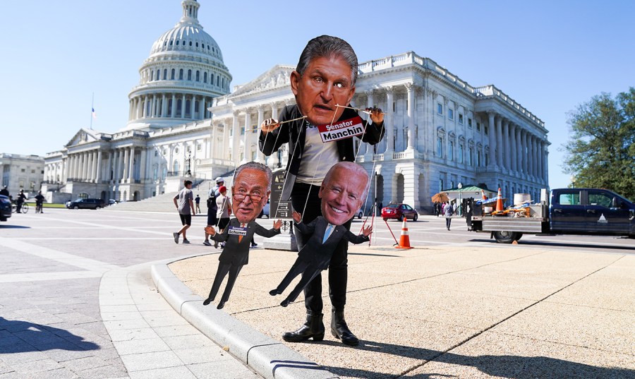 Joe Manchin protestor