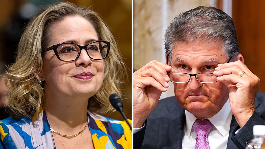 Sens. Kyrsten Sinema (D-Ariz.) and Joe Manchin (D-W.Va.)