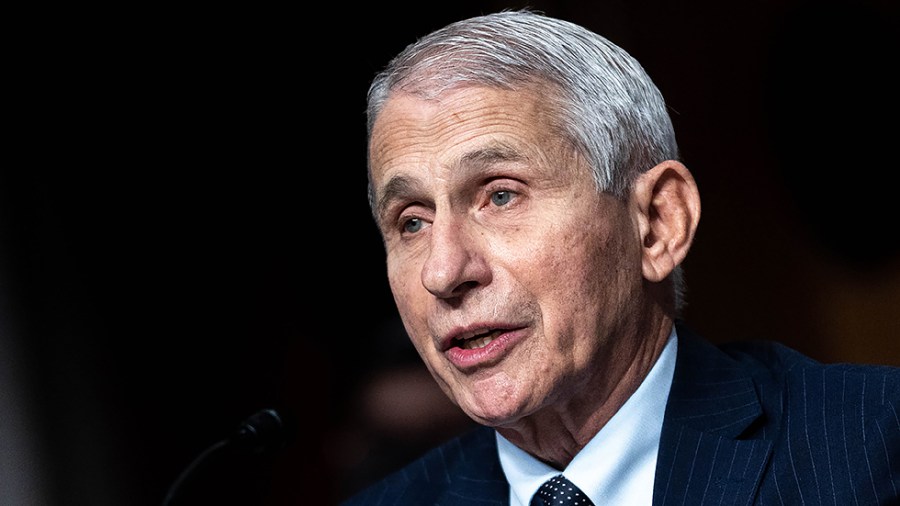 Dr. Anthony Fauci, director of the National Institute of Allergy and Infectious Diseases, speaks at a Senate Health, Education, Labor, and Pensions Committee hearing to examine COVID-19 response and the next steps on Nov. 4, 2021.