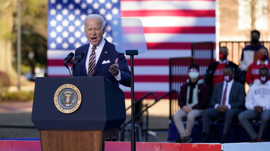 President Biden calls for voting rights reform during a visit to Atlanta