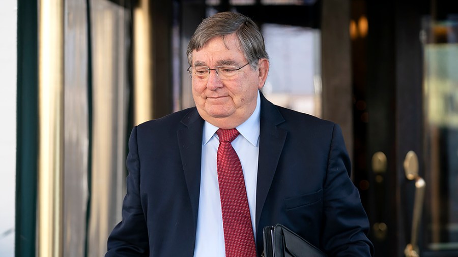 Rep. Michael Burgess (R-Texas) leaves a House Republican Conference meeting at the Capitol Hill Club in Washington, D.C., on Wednesday, December 1, 2021.