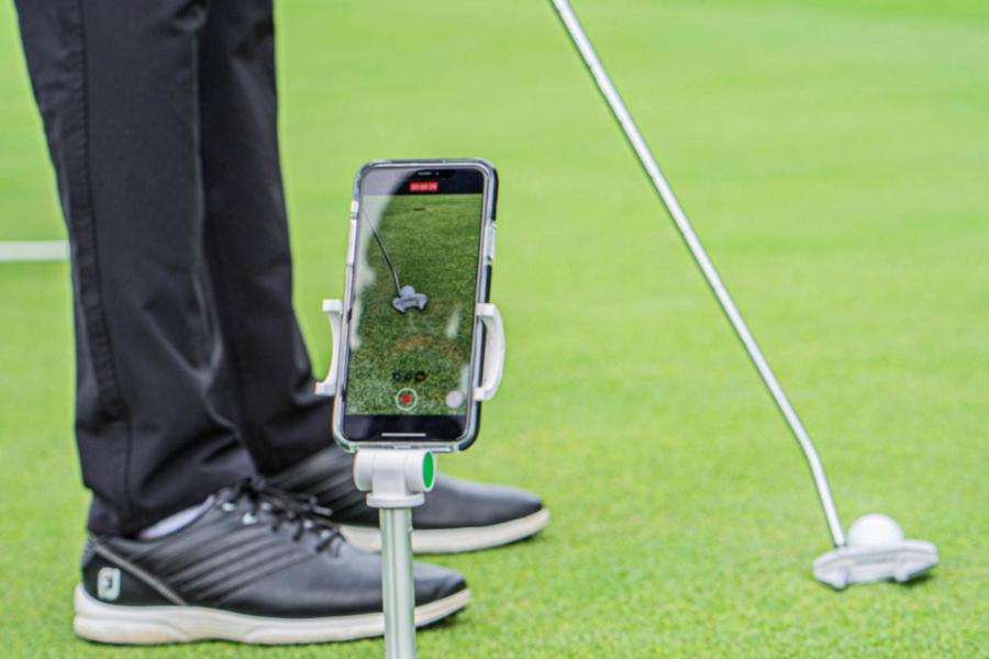 Improve your golf game with help from this low-cost training system that can be used anywhere