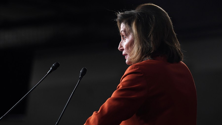 Speaker Nancy Pelosi (D-Calif.) addresses reporters during her weekly press conference on Thursday, January 13, 2022.