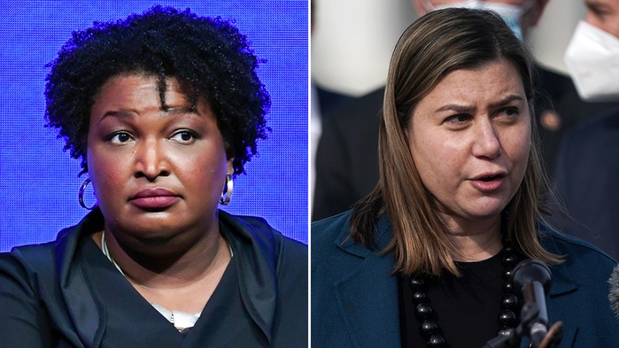 Stacey Abrams and Elissa Slotkin