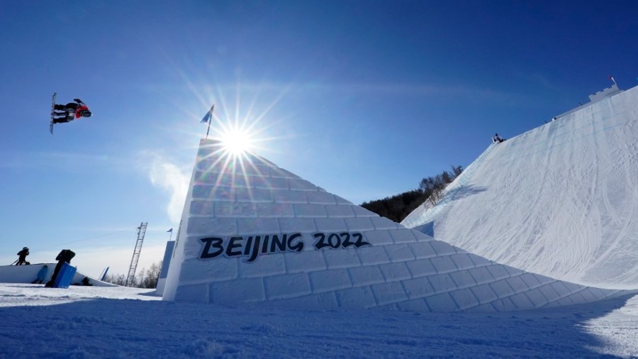 United States' Hailey Langland competes during the women's slopestyle finals at the 2022 Winter Olympic