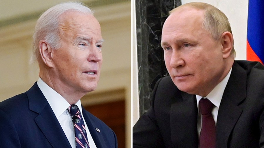 President Biden and Vladimir Putin