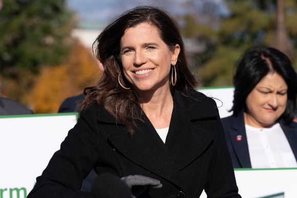 U.S. Rep. Nancy Mace, R-S.C., speaks during a news conference