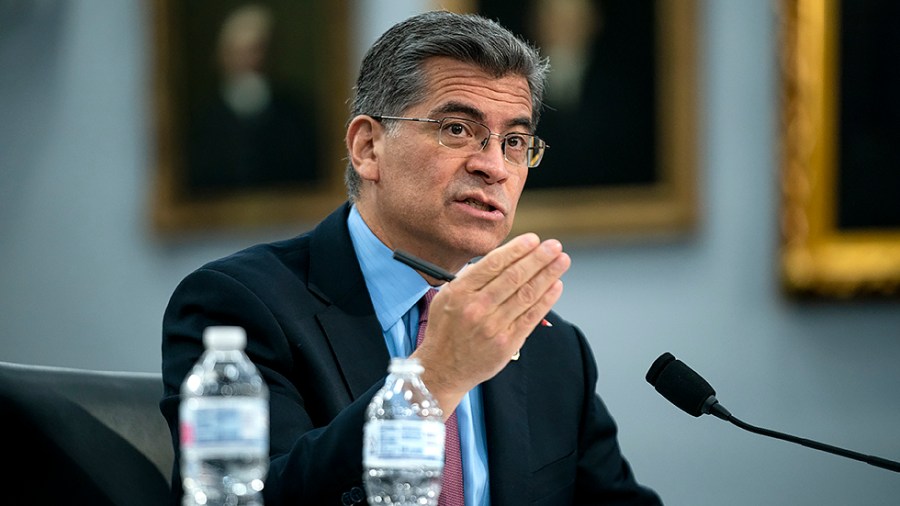 Secretary of Health and Human Services Xavier Becerra answers questions during a Subcommittee on Labor, Health and Human Services, Education, and Related Agencies to discuss the President’s FY 2023 budget for the Department of Health and Human Services on Thursday, March 31, 2022.