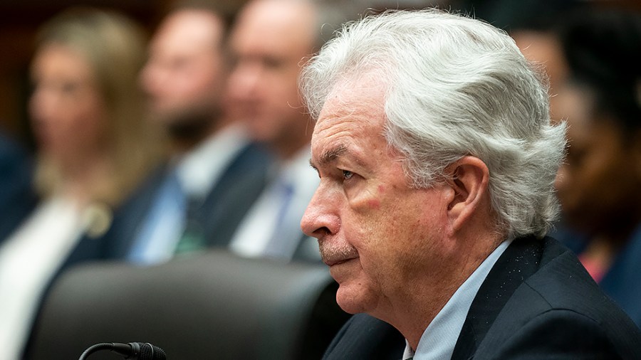 CIA Director William Burns is seen during a House Intelligence Committee hearing to discuss worldwide threats on Tuesday, March 8, 2022.