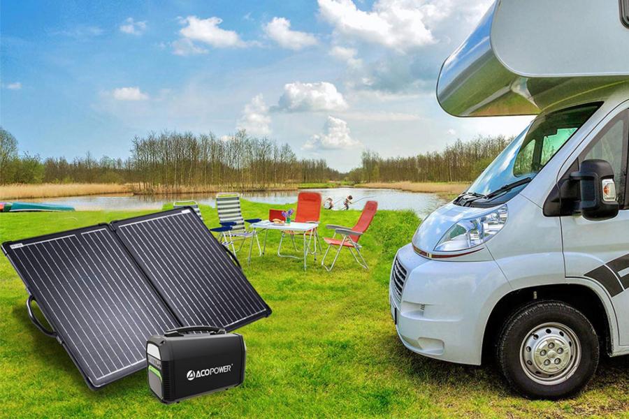 This portable solar panel kit is a great source of power