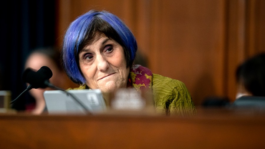 Rep. Rosa DeLauro (D-Conn.) is seen during a Subcommittee on Labor, Health and Human Services, Education, and Related Agencies to discuss the President’s FY 2023 budget for the Department of Health and Human Services on Thursday, March 31, 2022.