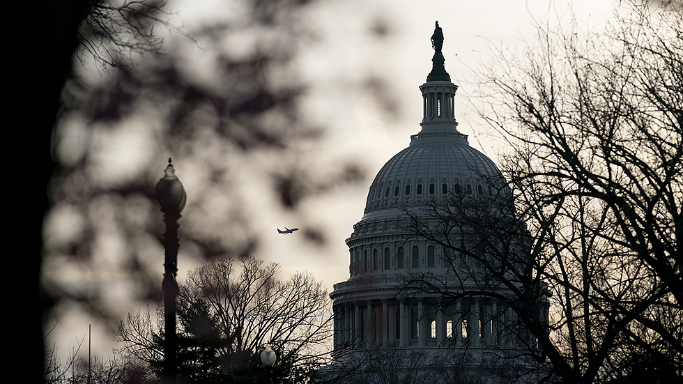 The U.S. Capitol is seen from the Supreme Court on Tuesday, March 8, 2022.