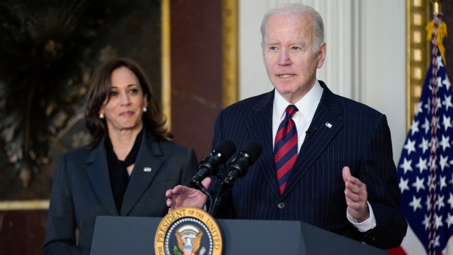 President Biden speaks in the Indian Treaty Room