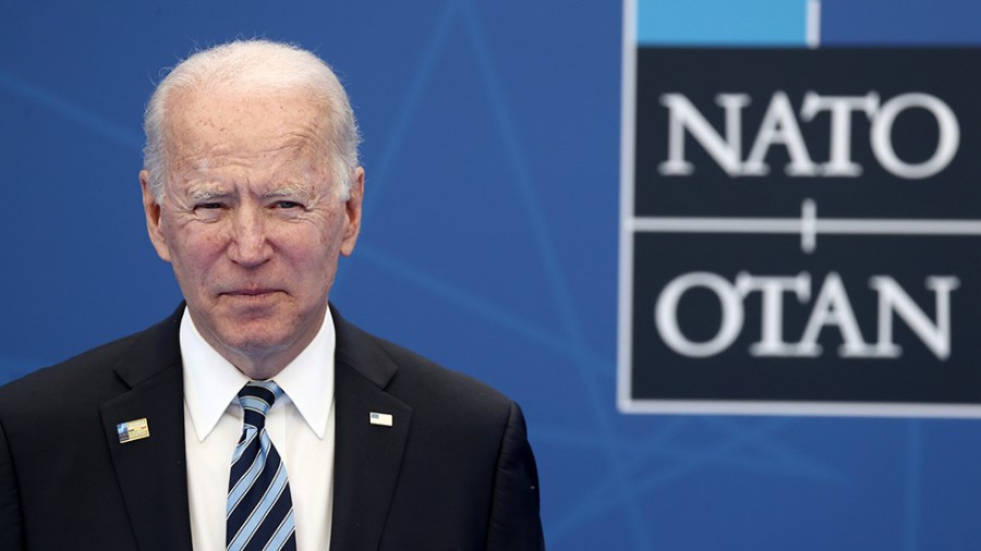 President Biden arrives at NATO headquarters in Brussels