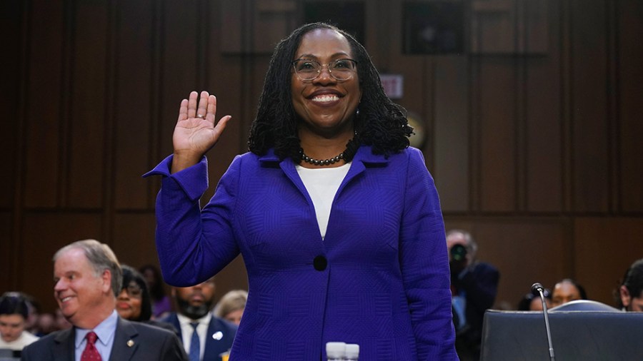 Supreme Court nominee Judge Ketanji Brown Jackson is sworn in for her confirmation hearing