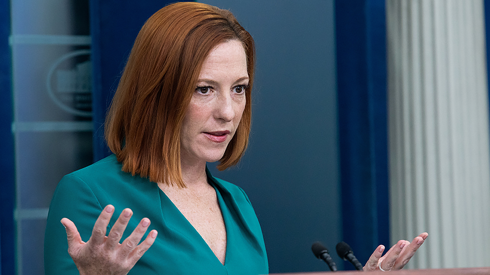 White House Press Secretary Jen Psaki briefs reporters on the Russian invasion in Ukraine and answers questions on other issues at the White House in Washington, D.C., on Friday, March 4, 2022.