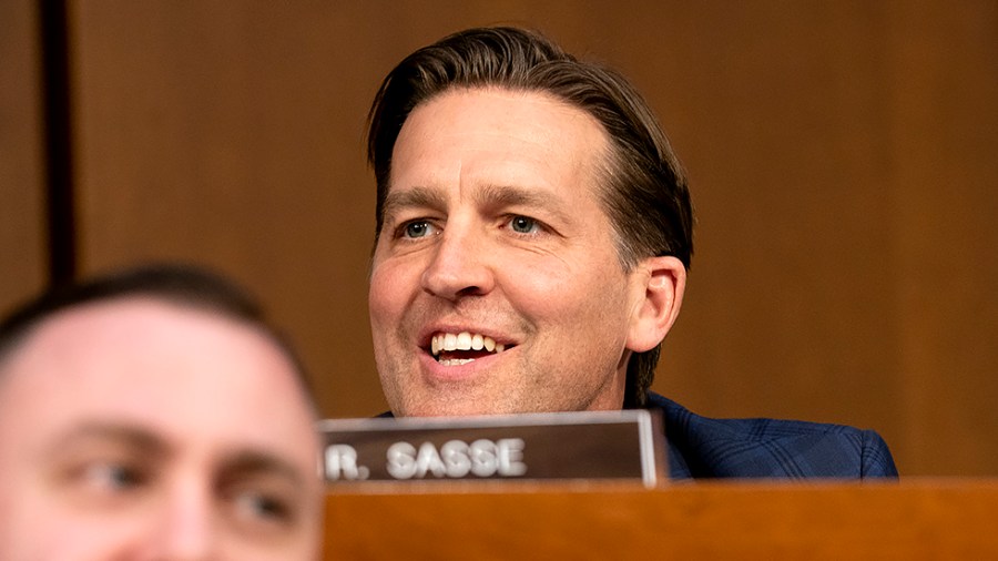 Sen. Ben Sasse (R-Neb.) asks questions of Supreme Court nominee Ketanji Brown Jackson during the second day of her Senate Judiciary Committee confirmation hearing on Tuesday, March 22, 2022