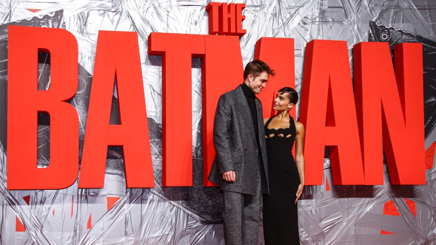 Robert Pattinson and Zoe Kravitz arrive for a screening of "The Batman" in London