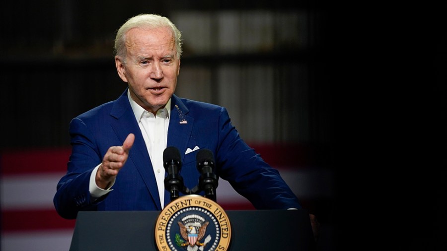 President Joe Biden speaks